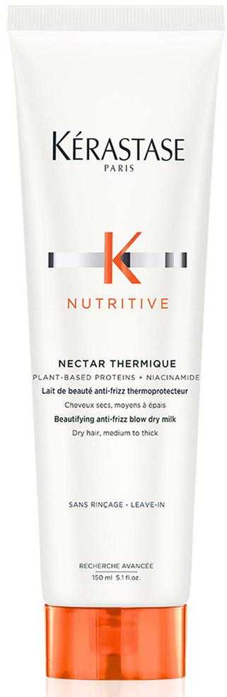 Kerastase Nutritive Nectar Thermique Beautifying Smoothing and Smoothing Blow Dry Milk - Terminis apsauginis pienas nuo slinkimo sausiems plaukams - 0 ml