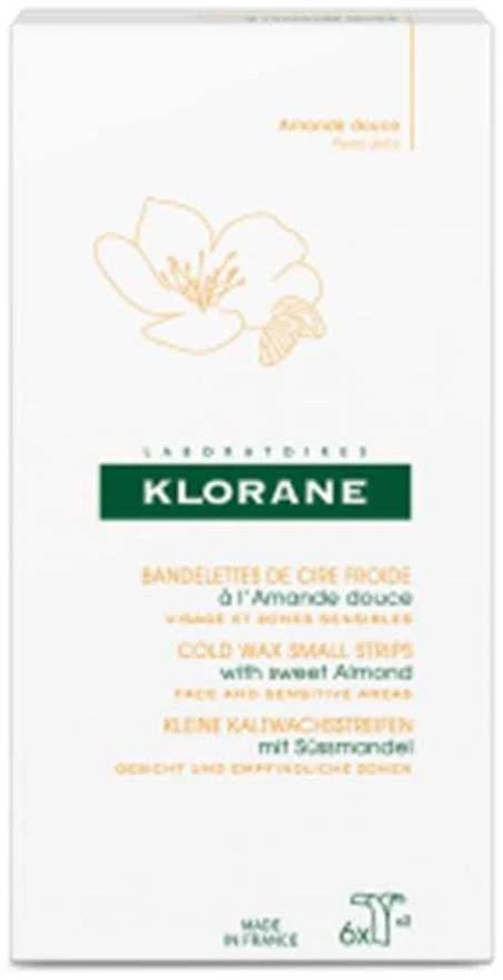 Klorane Cold Wax mažos juostelės su saldžiaisiais migdolais 6 vnt