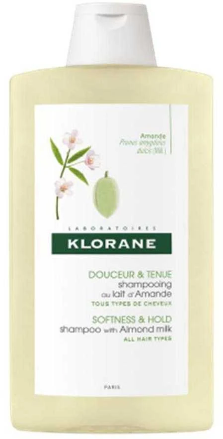 "Klorane" apimtį didinantis šampūnas su migdolų pienu 400ml