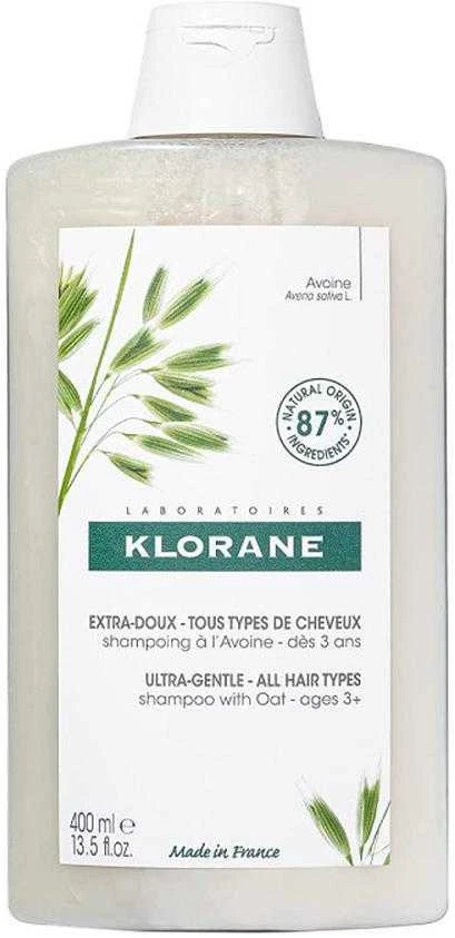 Klorane Ultra-Gentle Šampūnas With Oat Milk itin švelnus šampūnas, 400 ml