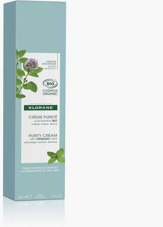 "Klorane Bio Aquatic Mint" valomasis kremas 40ml