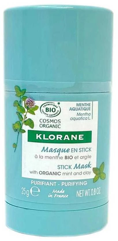 „Klorane Aquatic Mint“ valomoji pieštukinė kaukė, 25 g