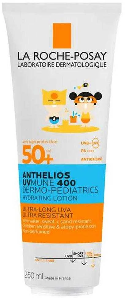 La Roche-Posay Anthelios Dermo Pediatrics Milk SPF 50+ apsauginis losjonas nuo saulės vaikams, 250 ml