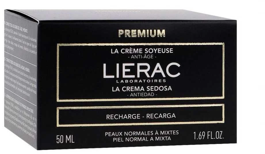 Lierac Premium La Creme Soyeuse The Silky Kreminis Refill veido kremo papildymas, 50 ml