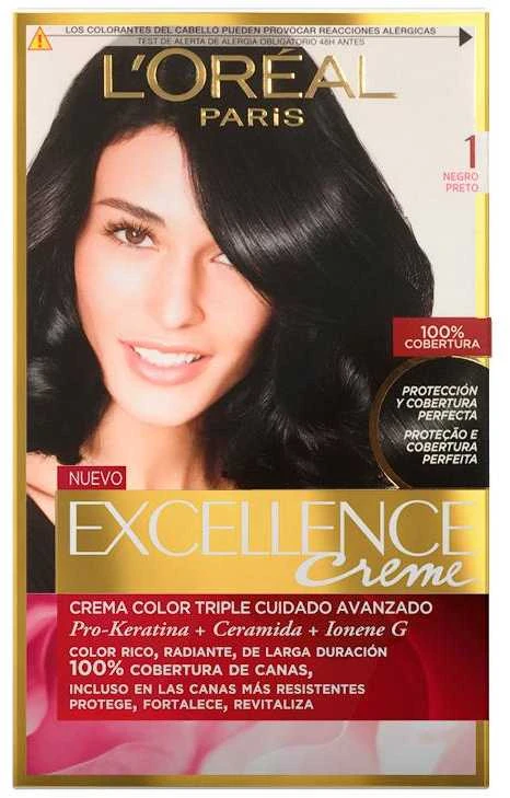 L'Oreal Excellence dažai plaukams, 1 spalvos pakuotė
