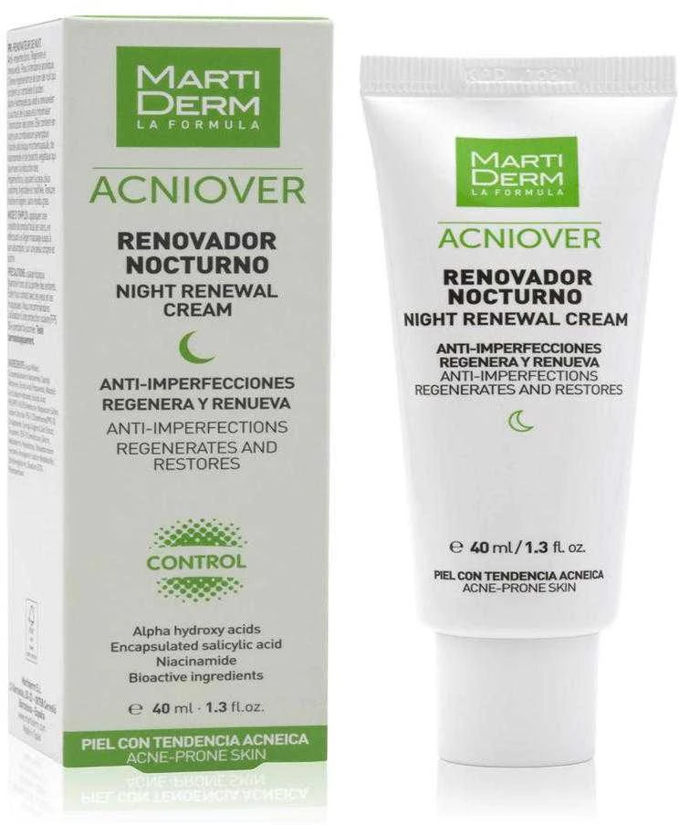 "MartiDerm Acniover Night Renewal" MARTIDERM ATKURIAMASIS NAKTINIS VEIDO ODOS KREMAS 40ml