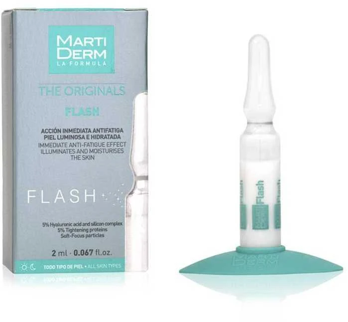 MartiDerm The Originals Flash Ampoules Nuovargio žymes pašalinanti veido ampulė