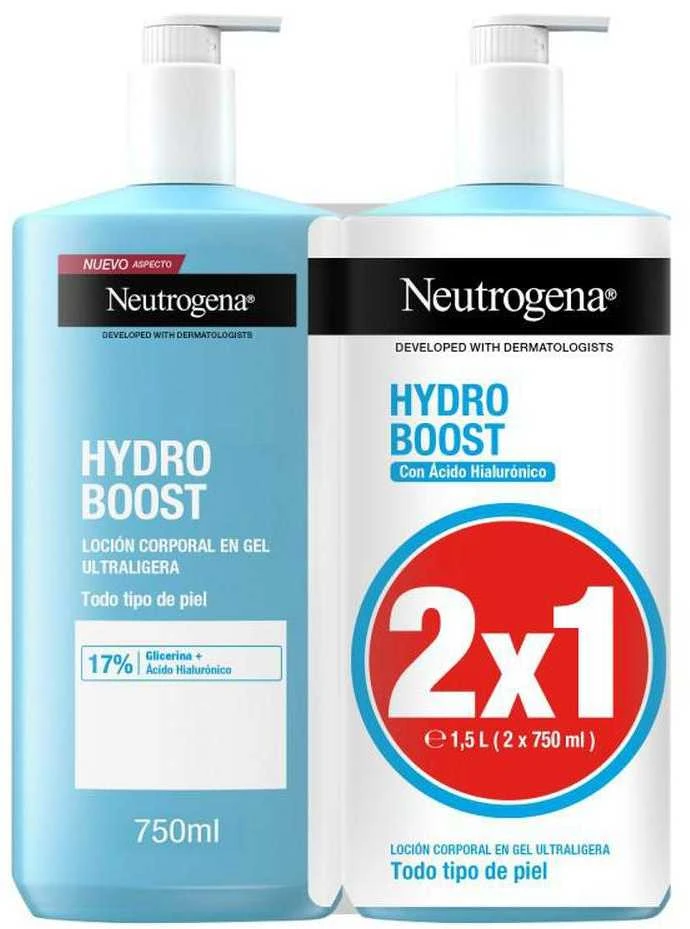 Neutrogena Hydro Boost Moisturizing Gel Lotion 2x, 750 ml