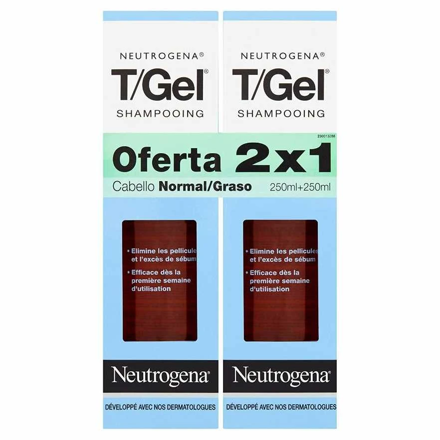 Neutrogena T-Gel šampūnas nuo pleiskanų Normaliai riebūs plaukai 250ml 250ml