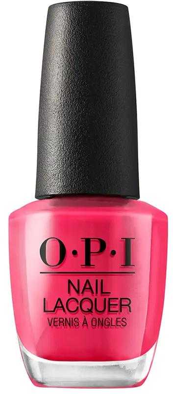 Opi Nail Lacquer Esmalte De Uñas Duración Hasta 7 Días Charged Up Cherry, 15 ml