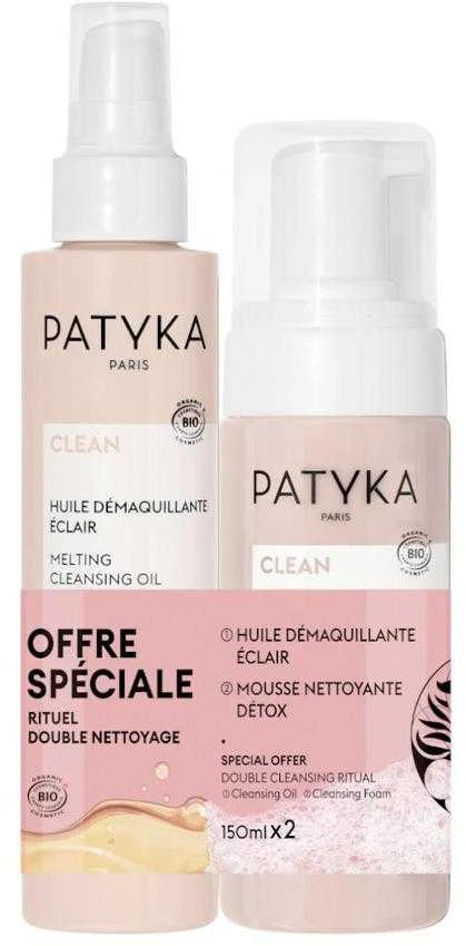 Patyka Cleansing Oil, 150 ml + Cleansing Foam, 150 ml Set of 2 Pieces