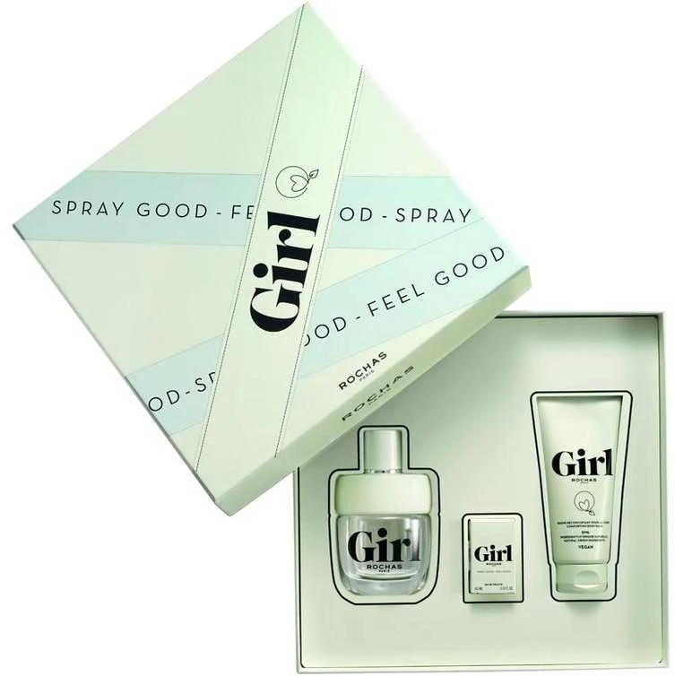 "Rochas Girl" tualetinio vandens purškiklis 100 ml, 3 dalių rinkinys