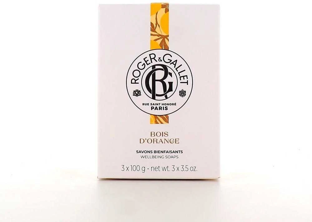 Roger & Gallet Bois D'Oranžinis Wellbeing Soaps Set muilų rinkinys, 3 x 100 g