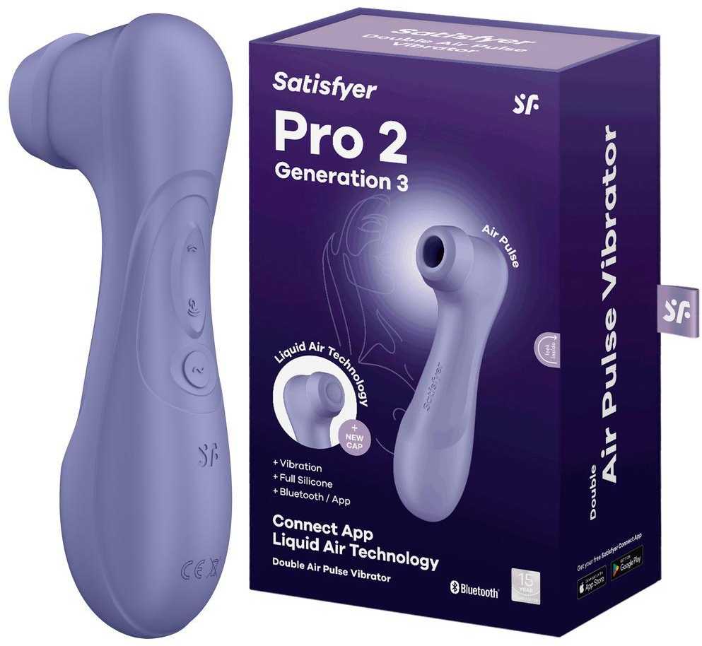 Satisfyer – Pro 2 Generation 3 App Controlled Alyvinė