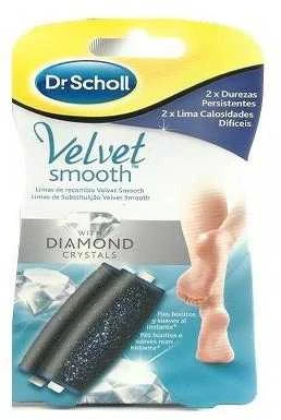 "Scholl Velvet Dmooth Diamond Crystals pėdų šveitiklio pakeitimo galvutės
