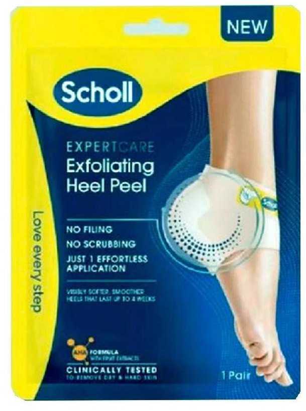 Scholl Exfoliating Heel Mask pėdų kaukė 1 pora