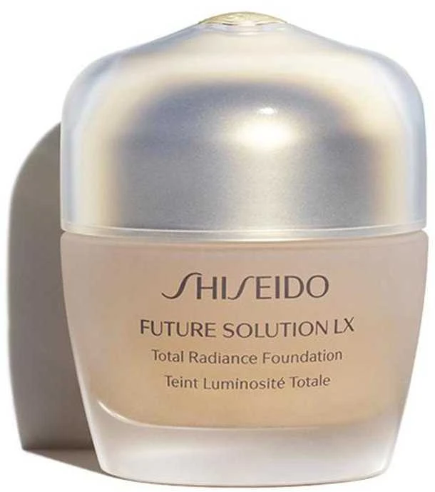 „Shiseido Future Solution LX Radiant Finish Kreminis“ makiažo pagrindas „03 Golden SPF 15“, 30 ml