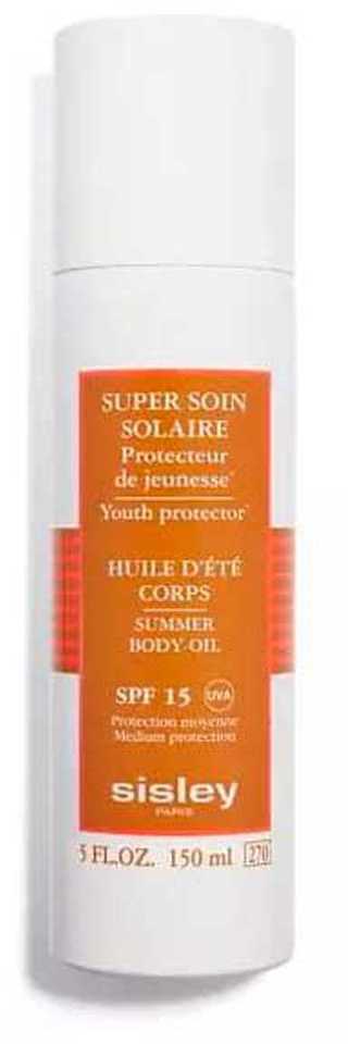 Sisley kūno aliejus įdegiui SPF 15 Super Soin Solaire (vasaros kūno aliejus), 150 ml