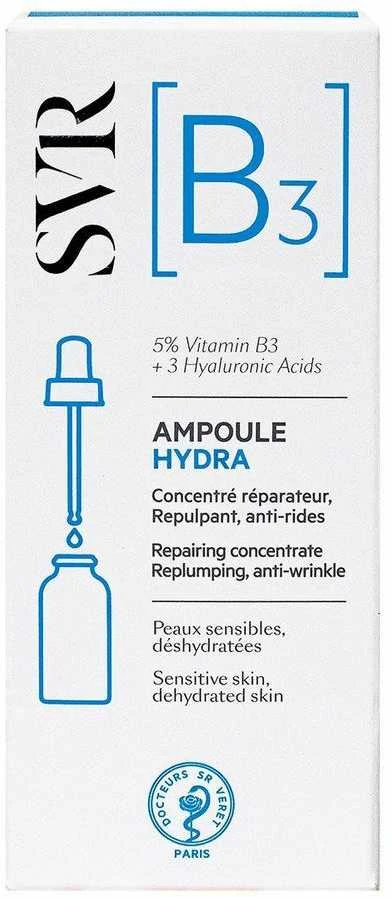 SVR Ampoule Hydra Repairing Concentrate Koncentratas veidui nuo raukšlių jautriai, dehidratuotai ir brandžiai odai, 30 ml