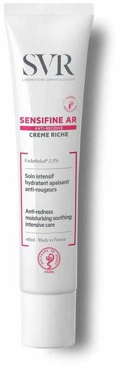 Svr Sensifine Ar Rich kremas nuo raudonio Drėkinamasis raminamasis intensyvios priežiūros kremas 40ml