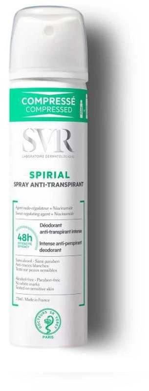 Purškiamas dezodorantas SVR Spirial, 75 ml