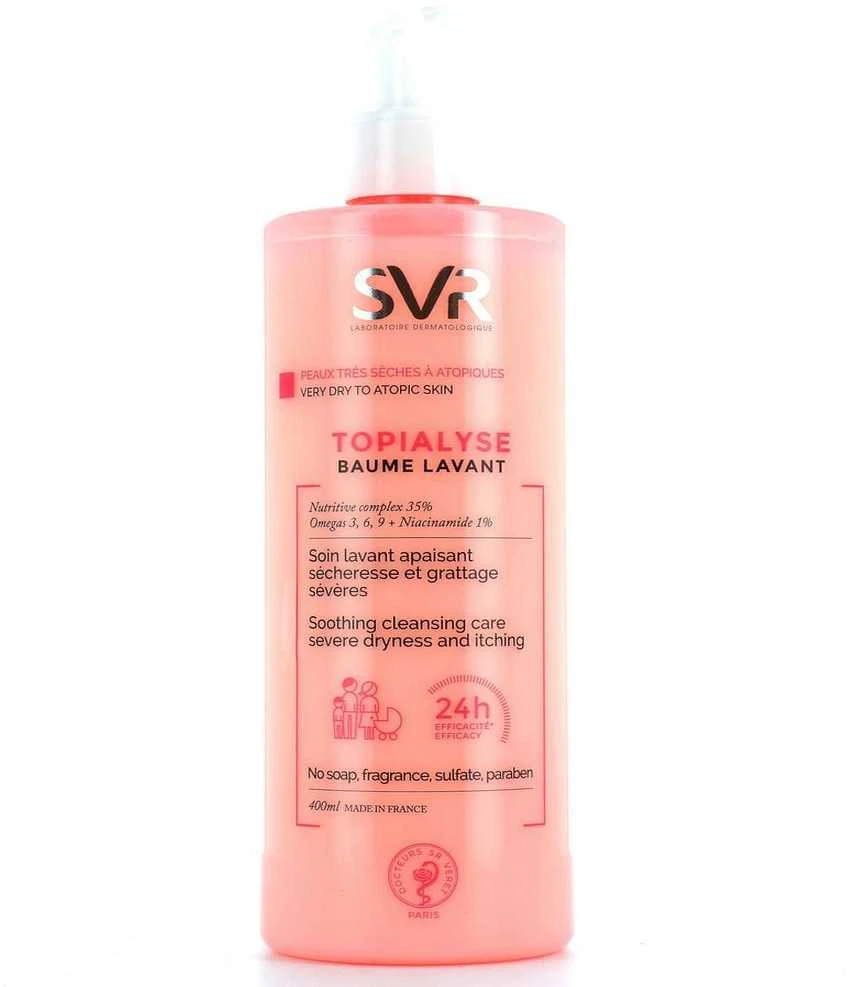 Svr Topialyse Lavante Baume balzaminis kūno prausiklis sudirgusiai, alergiškai, atopiškai odai 400ml