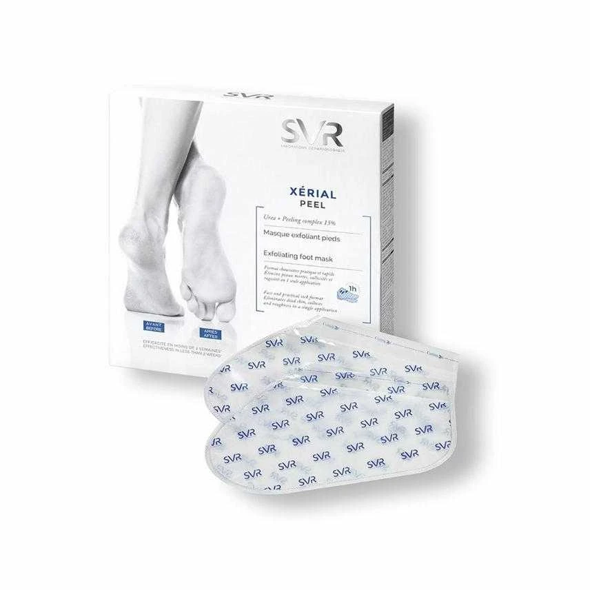 Svr Xérial Peel Mask Exfoliating Foot Mask rūgtinė atsluoksniuojamoji pėdų kaukė, 1 pora