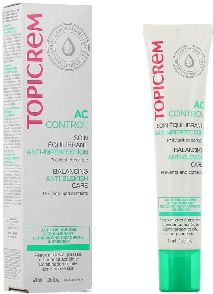 „Topicrem AC Control“ balansuojanti priemonė nuo spuogų, 40 ml