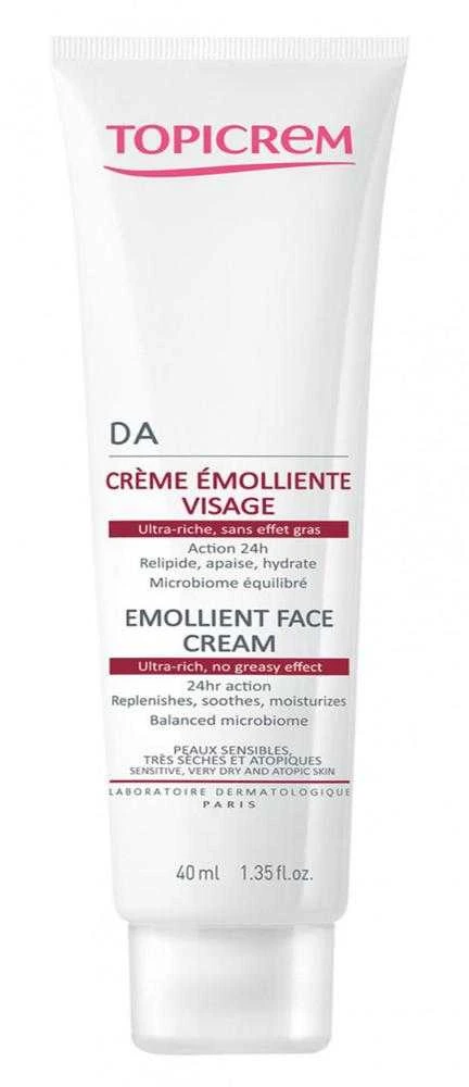 Topicrem DA Emollient Face Kreminis, 40 ml