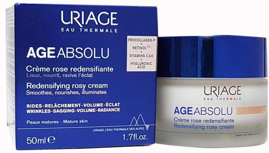 Uriage Age Absolu Redensifying Rosy Kreminis dieninis kremas nuo senėjimo 50ml