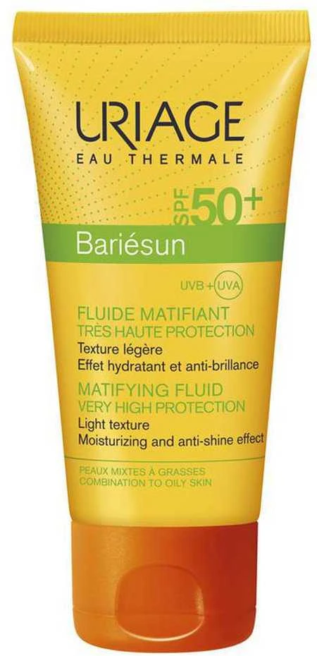 Uriage Bariesun Matting Fluid SPF 50+ matizuojantis apsauginis fluidas riebiai ir riebiai odai, 50 ml