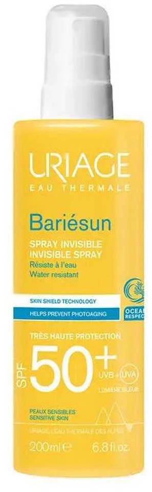 Uriage Bariésun Invisible Purškiklis SPF 50+ apsauginis purškiklis nuo saulės, 200 ml