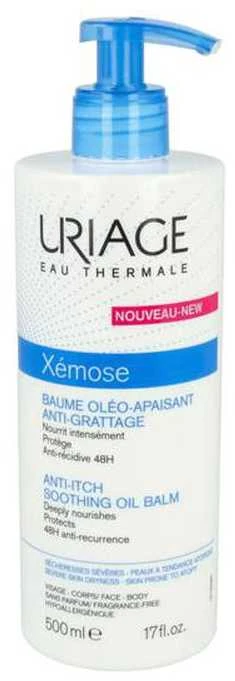 Uriage Xémose Anti-Itch Soothing Oil Balm Raminamasis balzamas labai sausai odai, 500 ml
