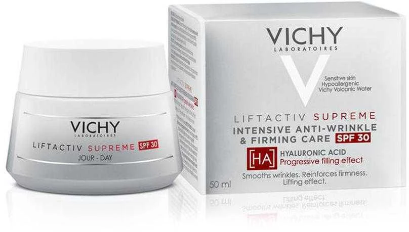 "Vichy Lifactiv Supreme HA Spf30 stangrinamasis veido kremas 50ml