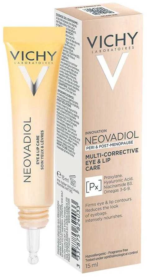 Vichy Neovadiol Eye & Lip Care Multi-Corrective Care daugiafunkcis korekcinis akių ir lūpų zonos kremas brandžiai odai, 15 ml