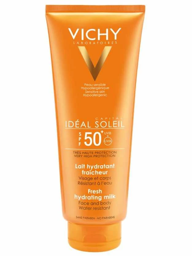 "Vichy Idéal Soleil" apsauginis veido ir kūno pienelis nuo saulės Spf50 300ml