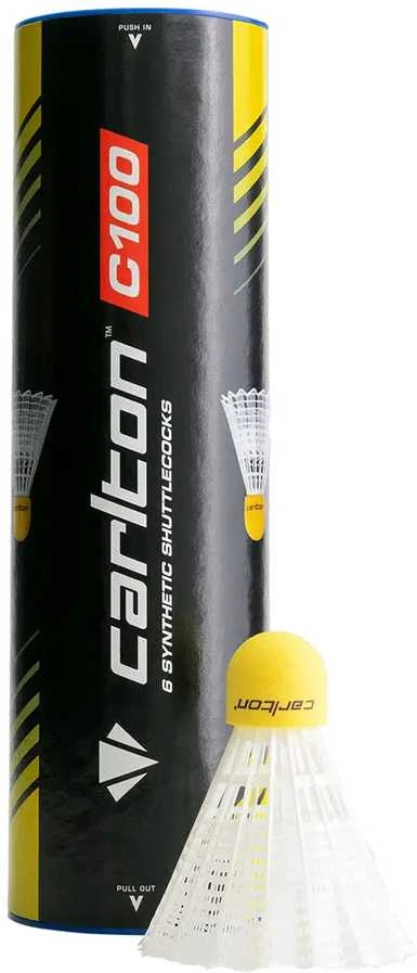 Badmintono skrajukės Carlton C100 sint 6vnt vidut