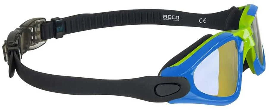 Blue Plauk. akiniai Training BECO Calais Mirror 99043 6 mėlynas
