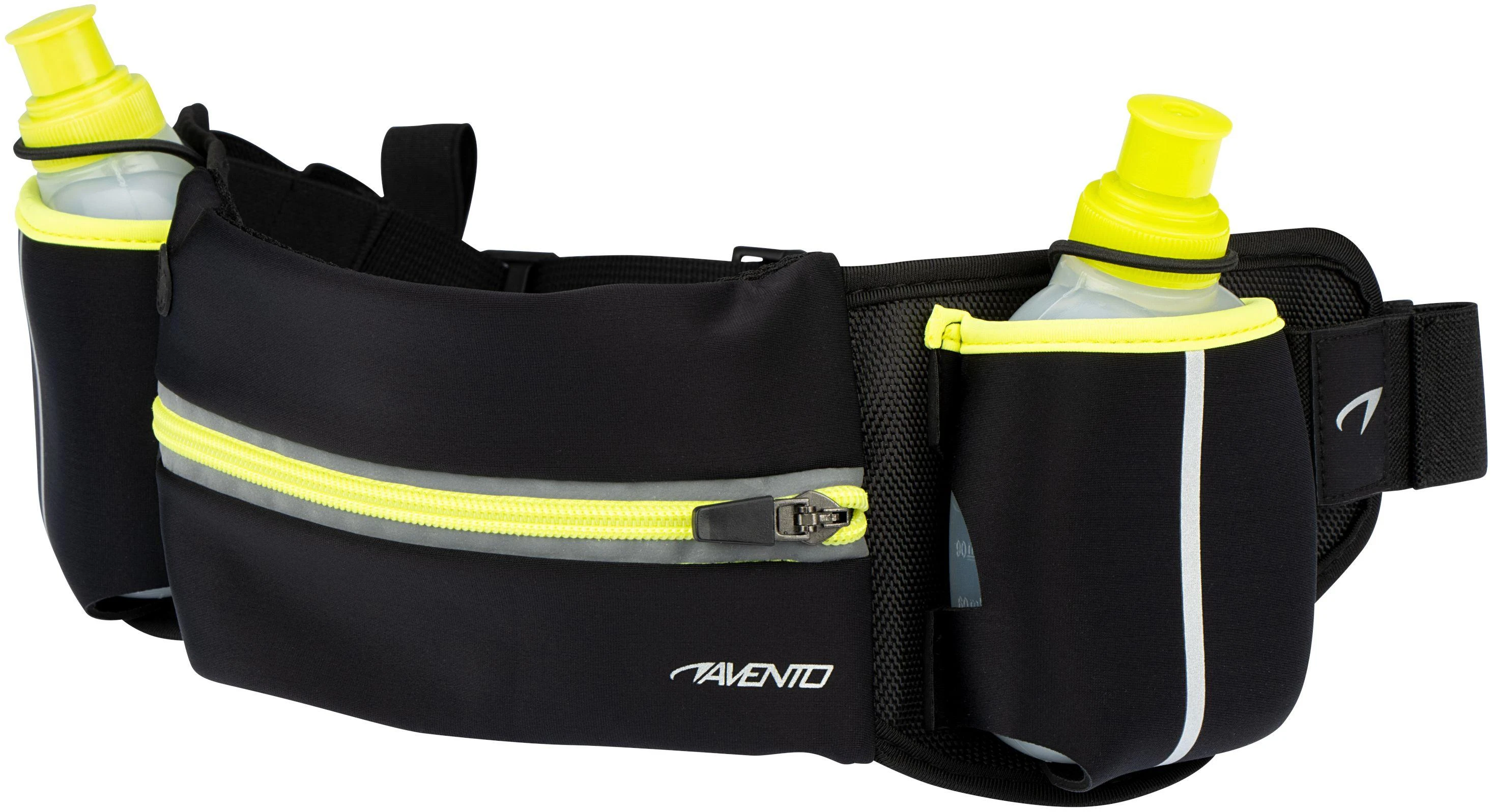 Diržas bėgimui AVENTO 44RA Juodas/Fluorescent yellow