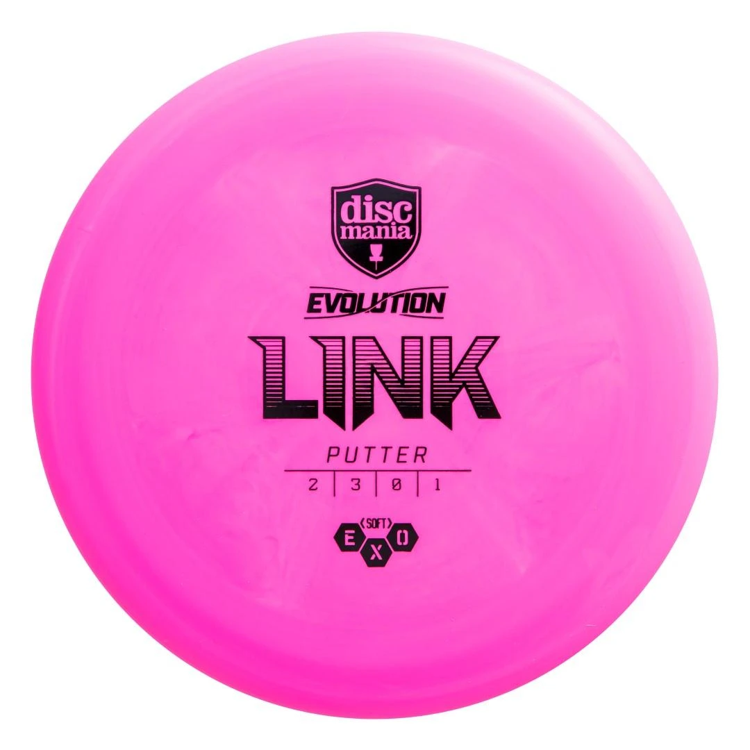 Discmania Diskgolfo diskas Putter SOFT EXO LINK Evolution Rožinė
