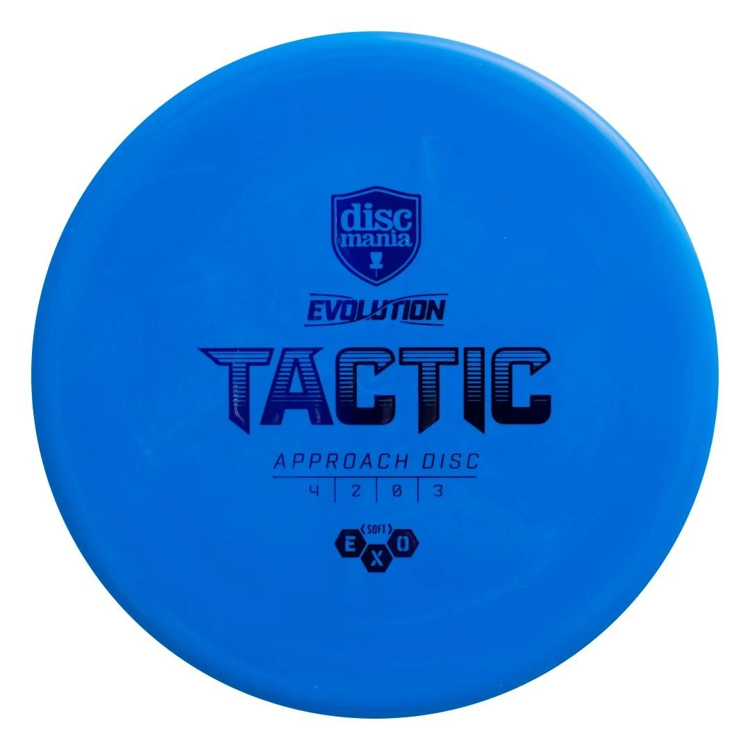 Blue Diskgolfo diskas Midrange Driver SOFT EXO TACTIC Evolution Light Mėlyna