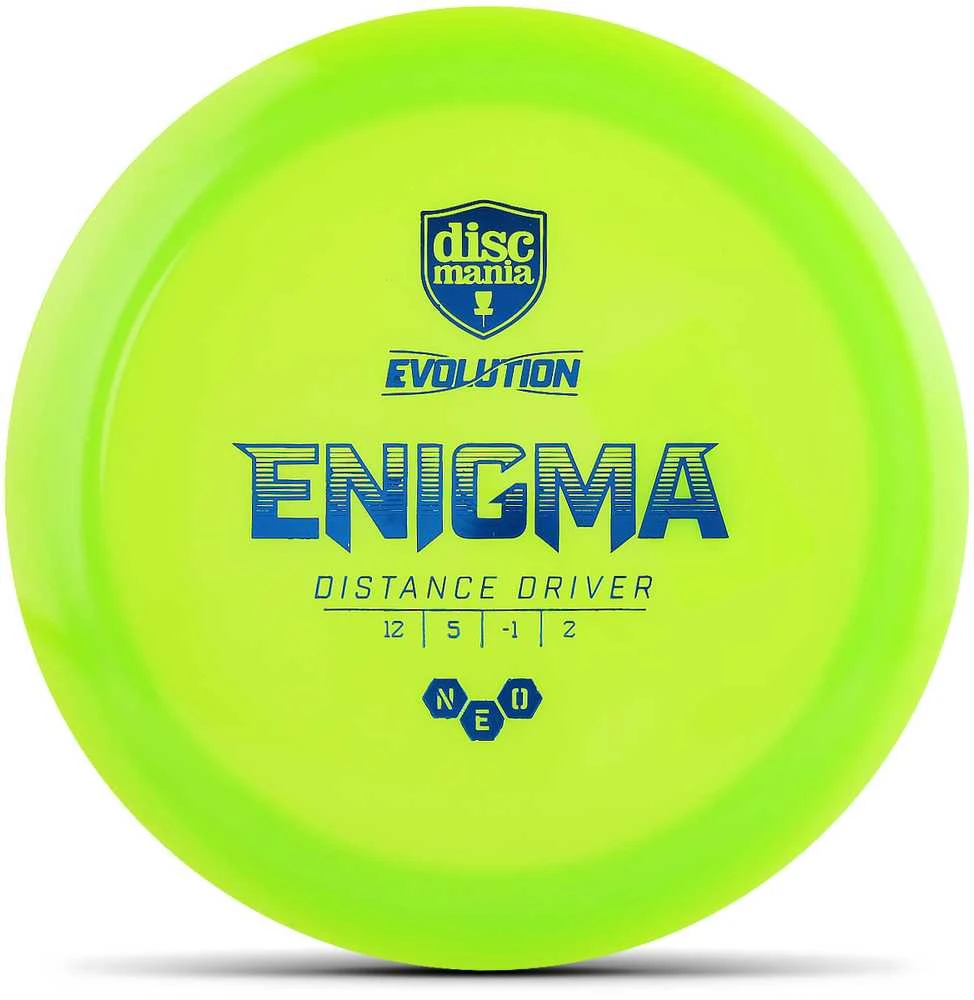 Diskgolfo diskas Distance Driver NEO ENIGMA Evolution Žalias