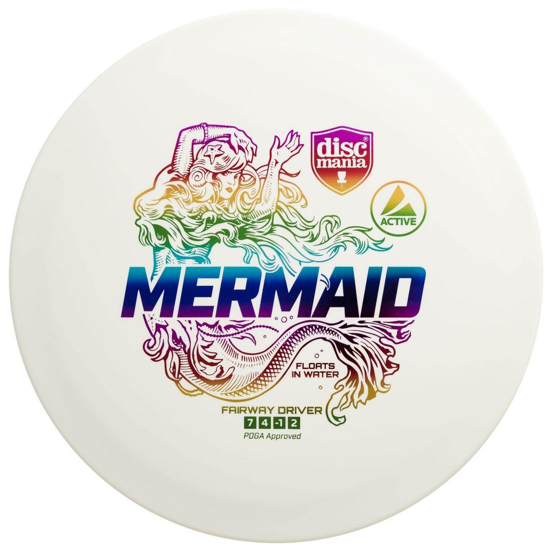Diskgolfo diskas Fairway Driver MERMAID Active neskęstantis Baltas