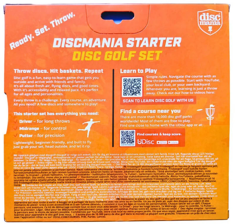 Diskgolfo diskų rinkinys DISCMANIA Starter PDGA 3vnt.