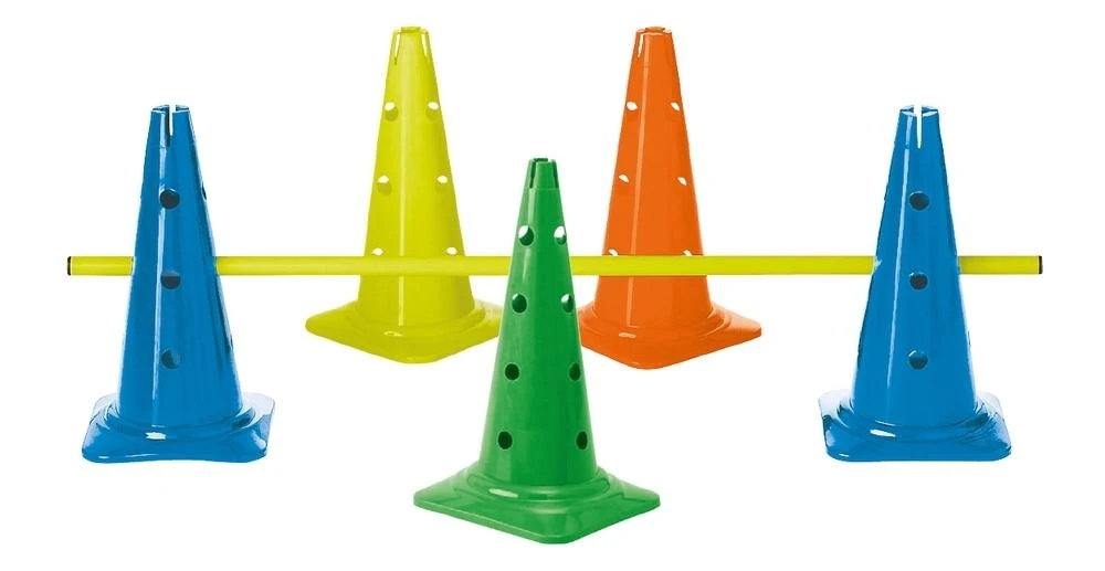Estafečių kūgis TREMBLAY 40cm 12 skylių yellow
