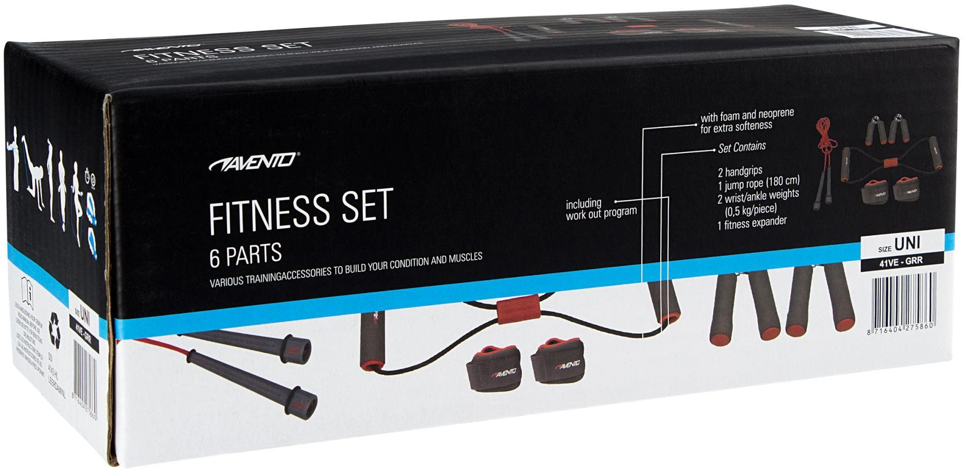 Schreuders Sport Fitneso rinkinys AVENTIO 41VE red