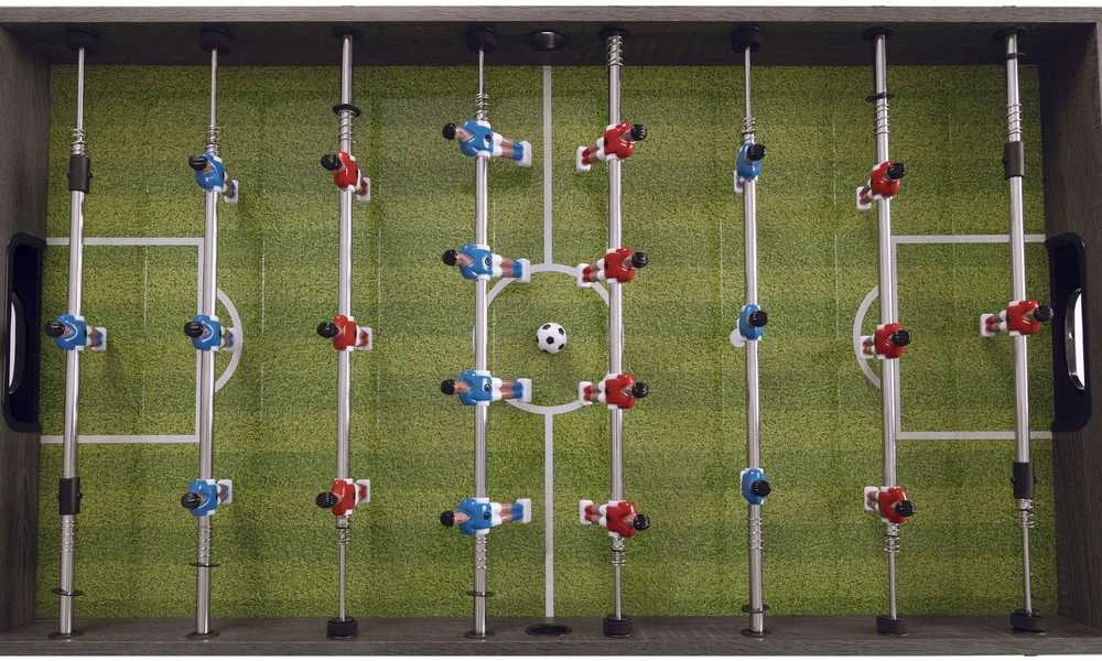Futbolo stalas F-2 Pilkas OAK telescopic rods