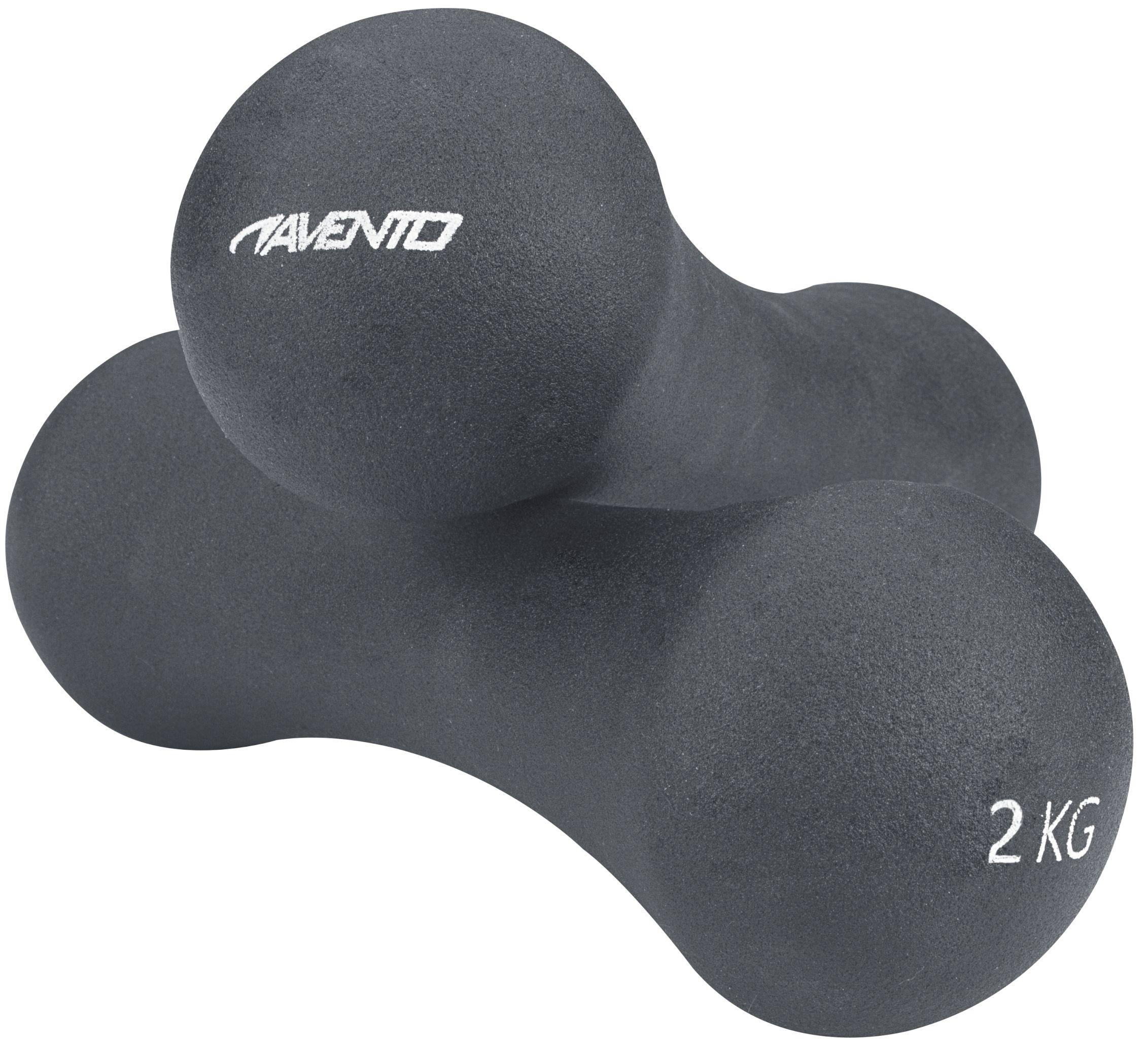Schreuders Sport Hanteliai vinil. AVENTO 42DB PU 2x2kg Pilkas