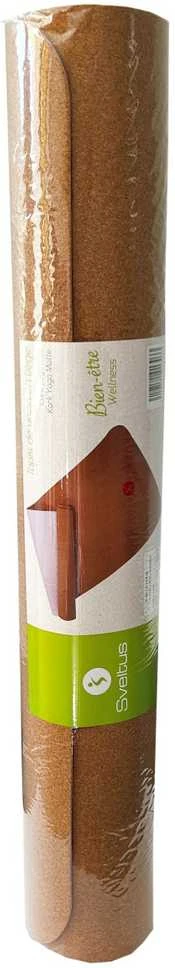 Jogos kilimėlis SVELTUS 1303 183x61x0,5cm kamštiena/rožinė