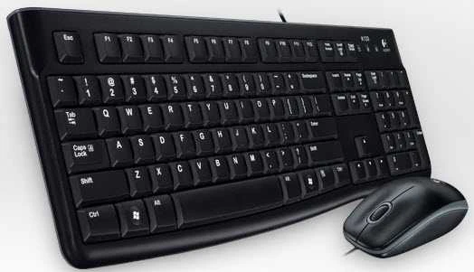 Laidinis klaviatūros ir pelės komplektas Logitech MK120, International išdėstymas